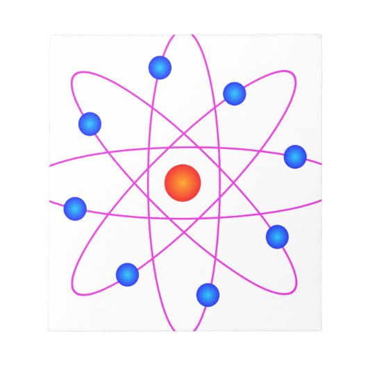 atom model vector clipart notitieblok (Voorkant)