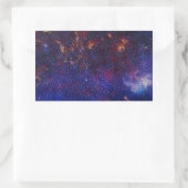 Atom Pattern Rechthoekige Sticker (Tas)