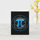 Atom Pi Day Wiskunde Science Lover Gift Kaart (Gele Bloem)