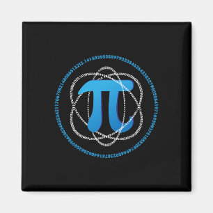 Atom Pi Day Wiskunde Science Lover Gift Magneet