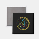 Atom Pi Wiskunde Science Stem Gifts 3.14 Pi Dag Magneet (Voorkant / Achterkant)