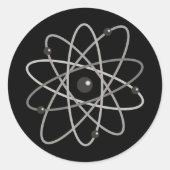 Atom Ronde Sticker (Voorkant)
