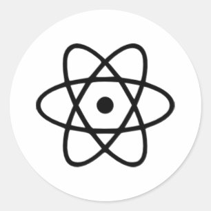 Atom Ronde Sticker
