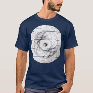 Atom schets illustratie t-shirt