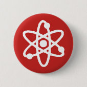 Atom science pin ronde button 5,7 cm (Voorkant)
