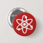Atom science pin ronde button 5,7 cm (Voorkant /achterkant)