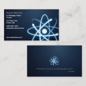 Atom - Scientist Blue Visitekaartje (Voorkant / Achterkant)