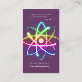 Atom - Scientist Visitekaartje (Achterkant)