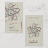 Atom - Scientist Visitekaartje (Voorkant / Achterkant)