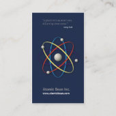 Atom - Scientist Visitekaartje (Achterkant)