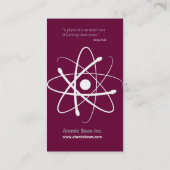Atom - Scientist Visitekaartje (Achterkant)