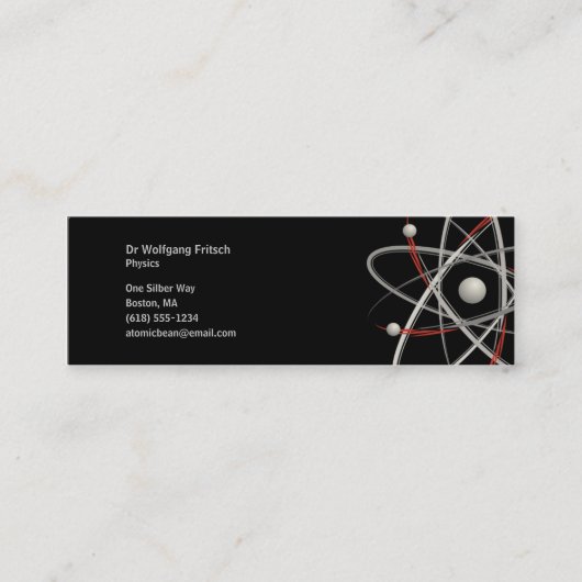 Atom - Scientist Visitekaartje (Voorkant)
