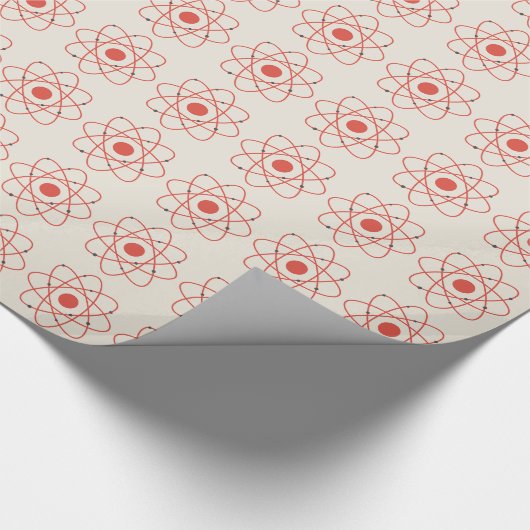 Atom Structure Science Pattern Cadeaupapier (Hoek)