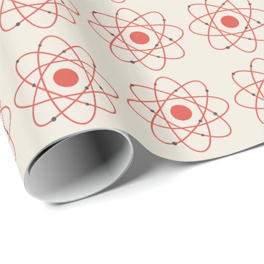 Atom Structure Science Pattern Cadeaupapier (Rol Hoek)