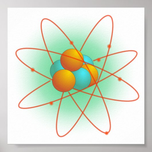 Atom Structuur Poster (Voorkant)
