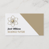 Atom Symbol, Science Tutor, leraar Visitekaartje (Voorkant)