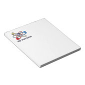 Atom-symbool Notitieblok (Schuin)