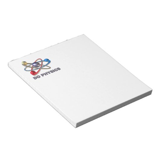 Atom-symbool Notitieblok (Schuin)