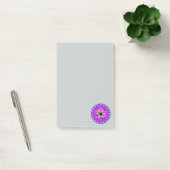 Atom Symbool op een roze achtergrond Post-it® Notes (Kantoor)