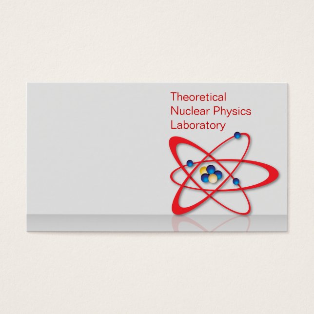 Atom-symbool Visitekaartjes (Voorkant)