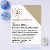 Atom Symbool, Wetenschapscursus Adverteren Flyer (Enkel)