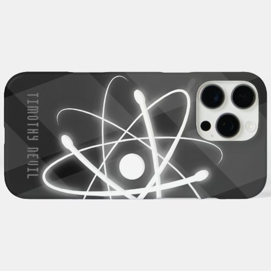 Atom-symbool | Wetenschapsregels Case-Mate iPhone Case (Achterkant (horizontaal))