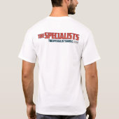 Atom Symbool (wit) T-shirt (Achterkant)