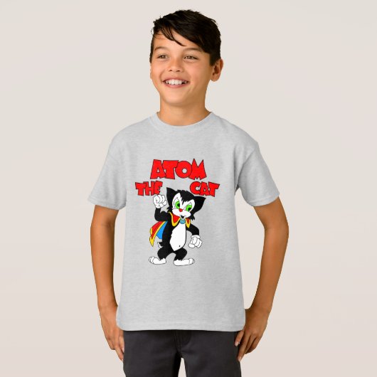 Atom the Cat Character t shirt (Voorkant volledig)