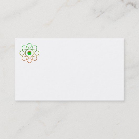 Atom Visitekaartjes (Achterkant)