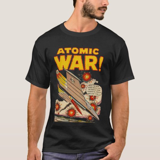 Atom War #4 - Golden Age Comic Art  T-shirt (Voorkant)