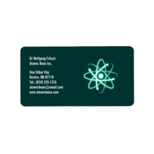 Atom - Wetenschappelijk Label