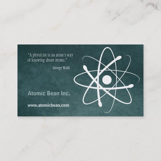Atom | Wetenschappers Visitekaartje (Achterkant)