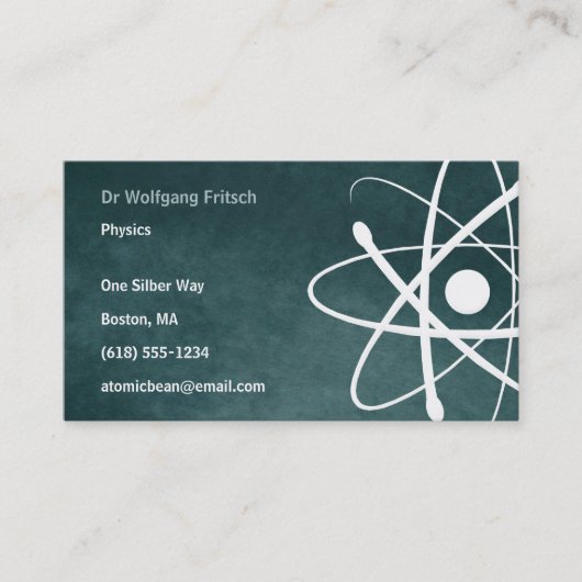 Atom | Wetenschappers Visitekaartje (Voorkant)