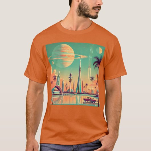 Atomair Futuristisch New Florida T-shirt (Voorkant)