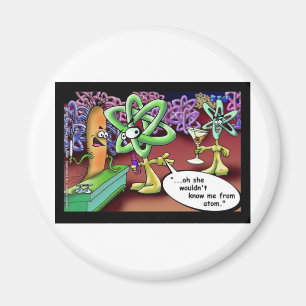 Atomaire Dating Grappige Offbeat Cartoon T-shirts Magneet
