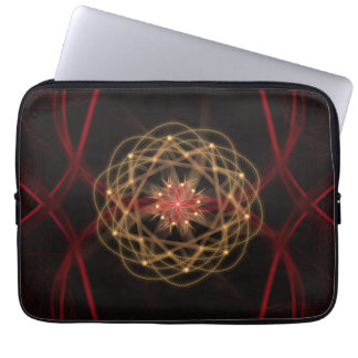 Atomaire Fractale Uitbarsting Laptop Sleeve