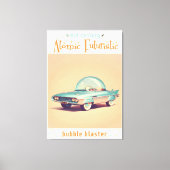 Atomaire Futuristische Bubbelblaasauto Canvas Afdruk (Voorkant)
