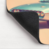 Atomaire Futuristische Bubbelblaasauto Muismat (Hoek)