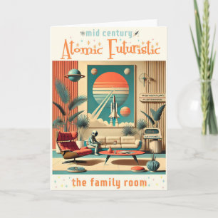 Atomaire Futuristische Florida Space Age Familie K Kaart
