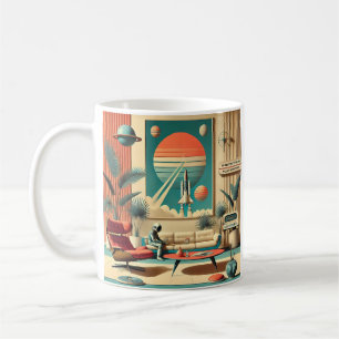 Atomaire Futuristische Florida Space Age Familie K Koffiemok
