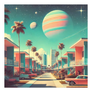 Atomaire Futuristische Nieuwe Florida Appartemente Foto Afdruk