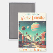Atomaire Futuristische Nieuwe Florida Appartemente Magneet (Voorkant / Achterkant)