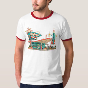 Atomaire Gas & Atomaire Nachten Vintage Space Age  T-shirt