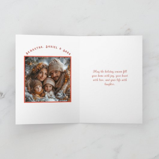 Atomaire Kat Retro Sputnik Oranje Zwart Turquoise Kaart (Binnen)