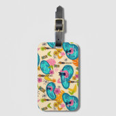 Atomaire Kitty Luau Bagage Label (Voorkant (verticaal))