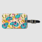 Atomaire Kitty Luau Bagage Label (Voorkant (horizontaal))