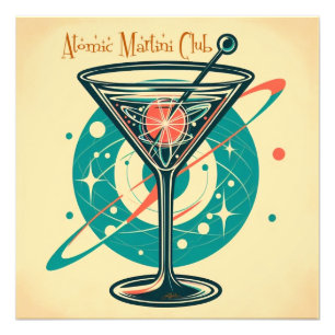 Atomaire Martini Club Foto Afdruk