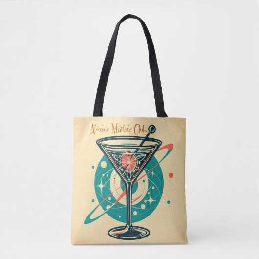 Atomaire Martini Club Tote Bag (Voorkant)