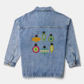 Atomaire Ornamenten Denim Jacket (Achterkant)