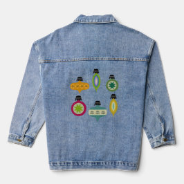 Atomaire Ornamenten Denim Jacket